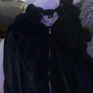 Oversized black jacket